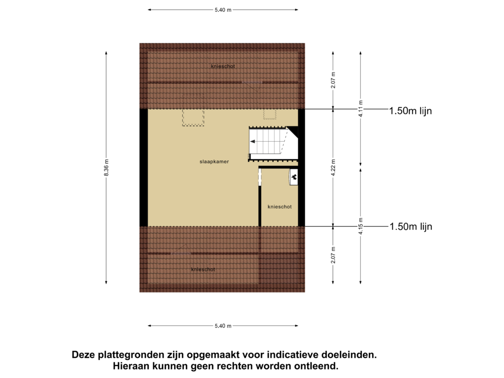 View floorplan of Tweede Verdieping of de Reling 35