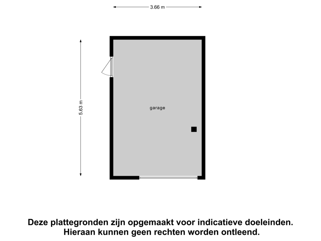 View floorplan of Garage of de Reling 35