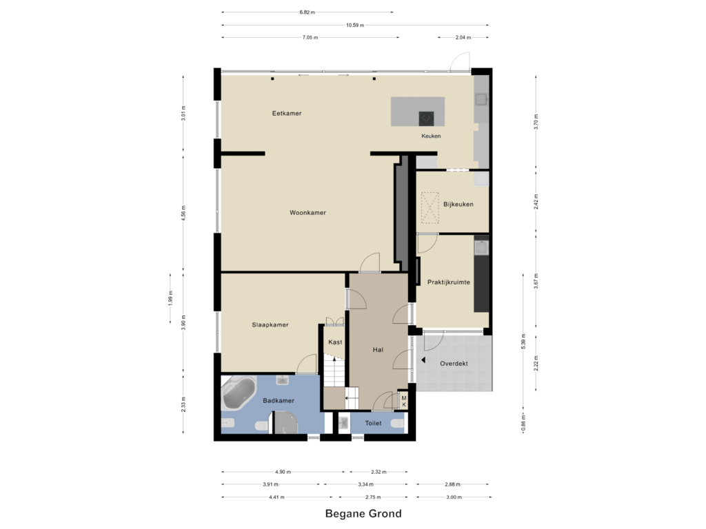 Bekijk plattegrond van Begane Grond van Spaubeekerhof 21