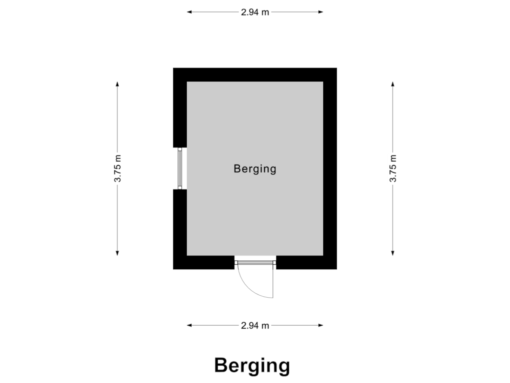 Bekijk plattegrond van Berging van Spaubeekerhof 21