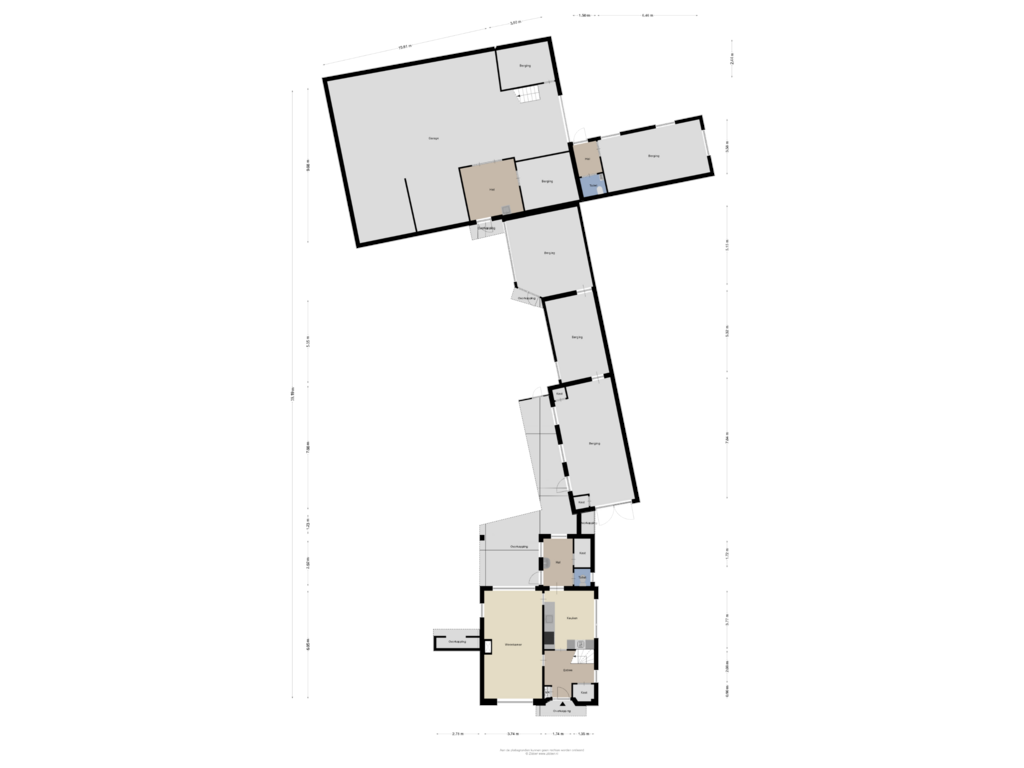 View floorplan of Begane grond of Achtmaalseweg 204-A