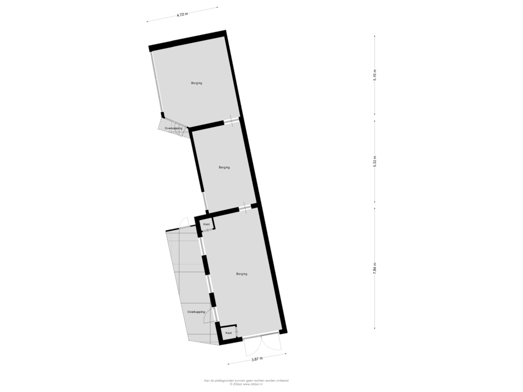 View floorplan of Plattegnand 2 of Achtmaalseweg 204-A