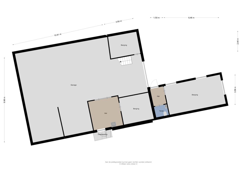 View floorplan of Plattegnand 3 of Achtmaalseweg 204-A