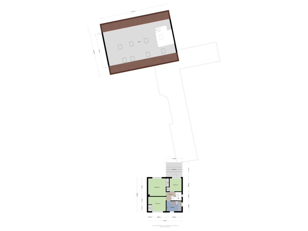 View floorplan of Eerste Verdieping of Achtmaalseweg 204-A