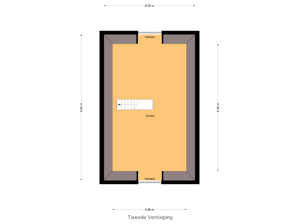 View floorplan of Tweede Verdieping of Havenpark 36