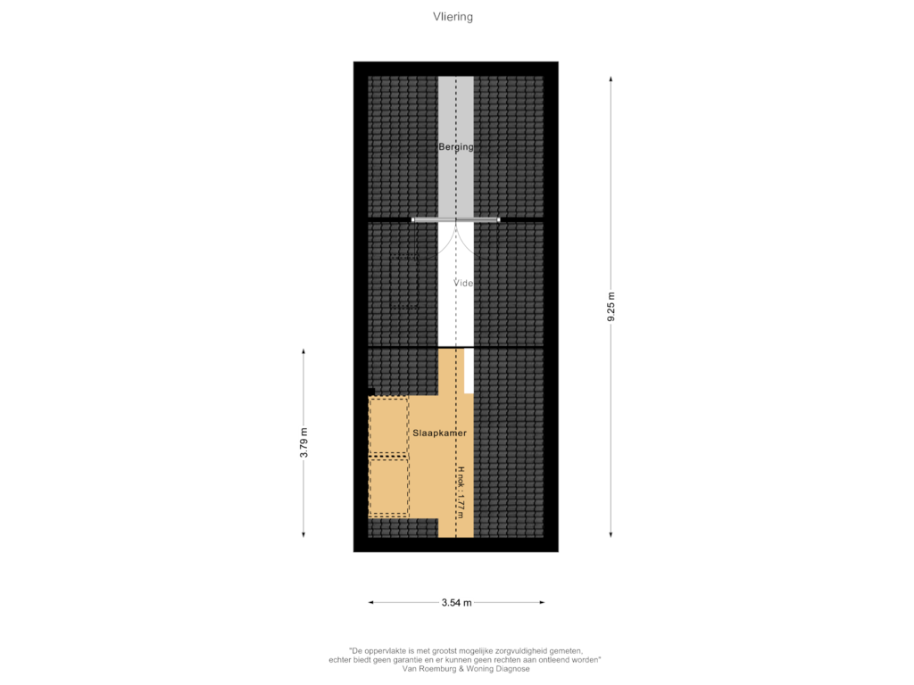 Bekijk plattegrond van Bijgebouw Vliering van Roerdomplaan 21