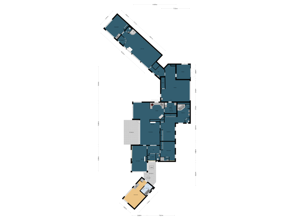 Bekijk plattegrond van Begane grond van Torenweg 57