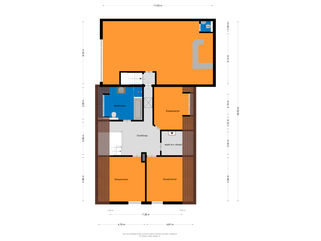 View floorplan of Eerste Verdieping of Haarsteegsestraat 49