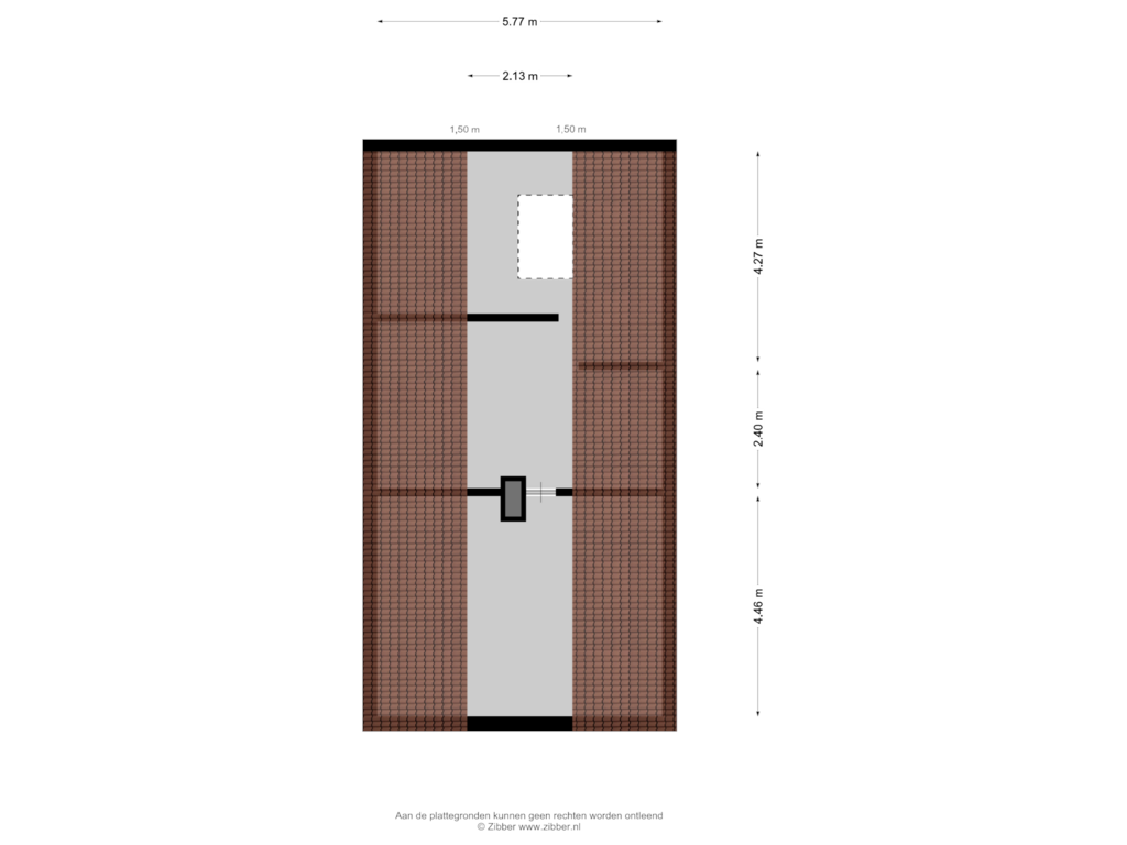 View floorplan of Zolder Bijgebouw of Haarsteegsestraat 49