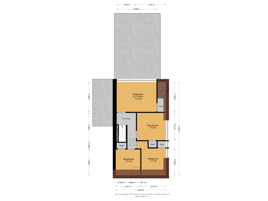 View floorplan of 1e Verdieping of Vaart NZ 33