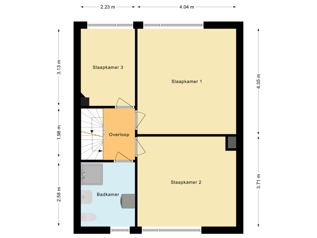 Bekijk plattegrond van Eerste Verdieping van van Hogendorpstraat 60