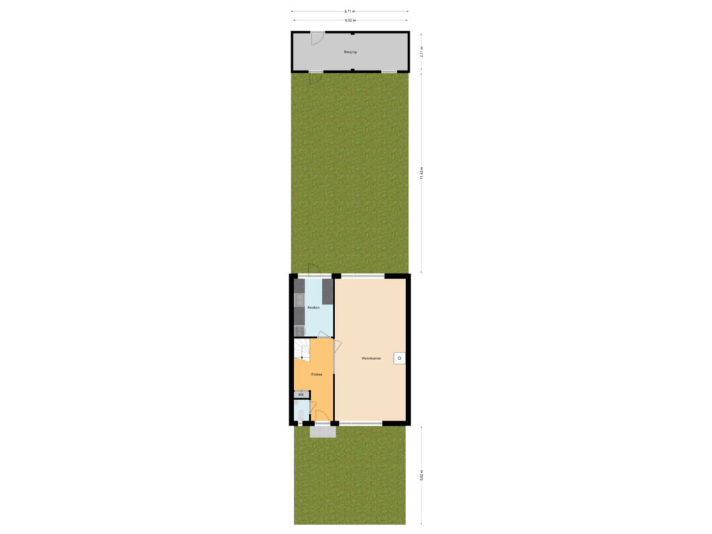 Bekijk plattegrond van Situatie van van Hogendorpstraat 60