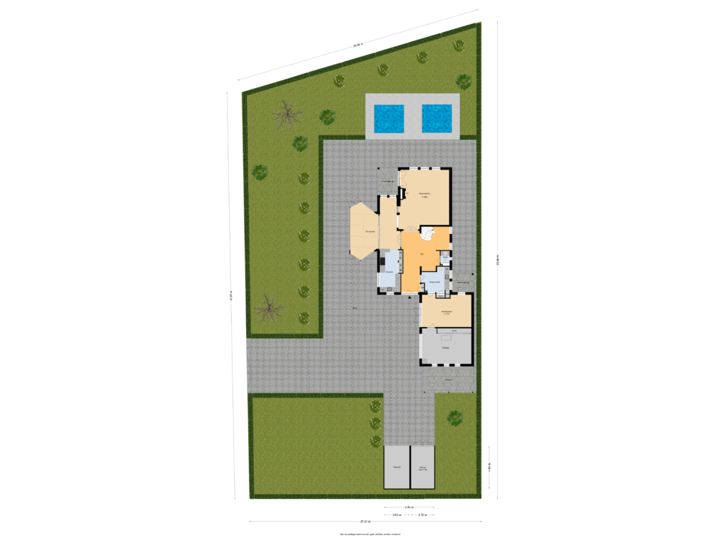 Bekijk plattegrond van Situatie van Dennenweg 2