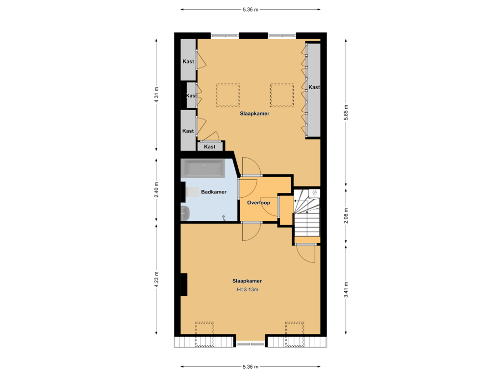 Bekijk plattegrond van Floor 3 van Tweede Jan Steenstraat 35-H