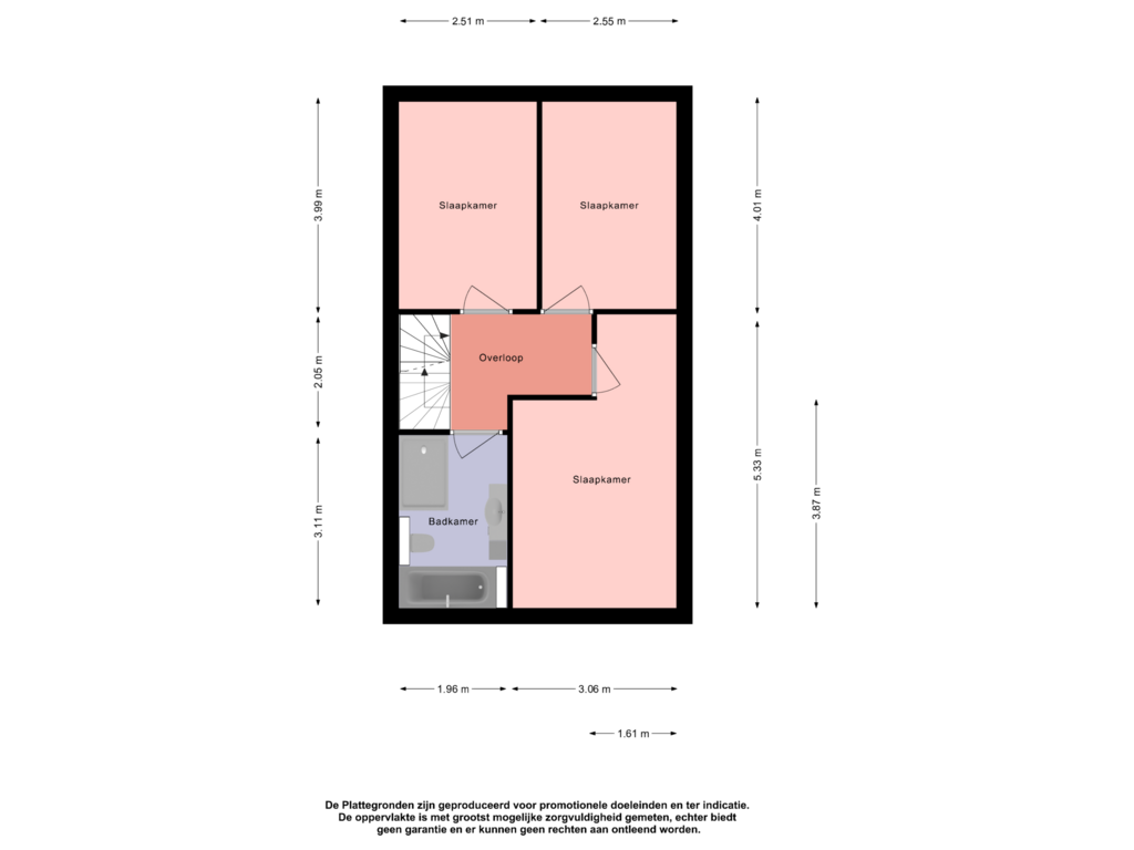 Bekijk plattegrond van Floor 1 van Paulus Potterlaan 10