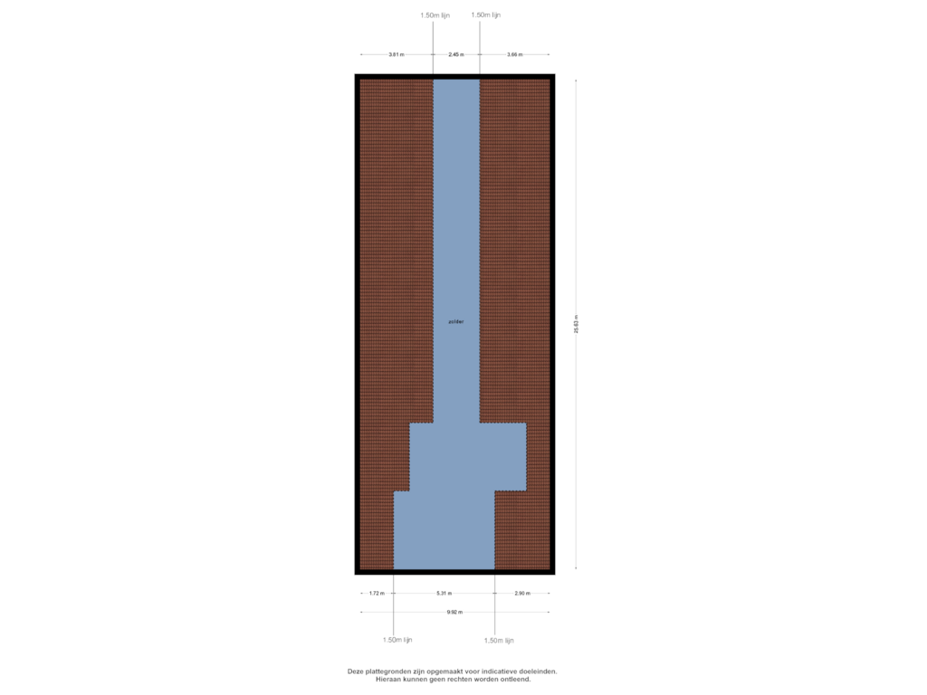 Bekijk plattegrond van Zolder van Papaverpad 1