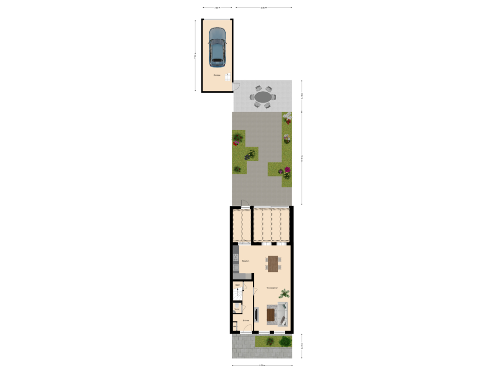 Bekijk plattegrond van Situatie van Germstraat 33