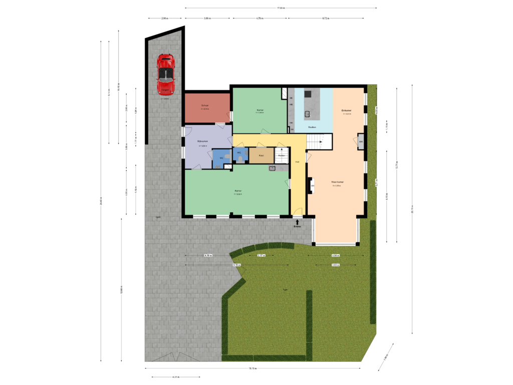 Bekijk plattegrond van Situatie van Kanaal Noord 120