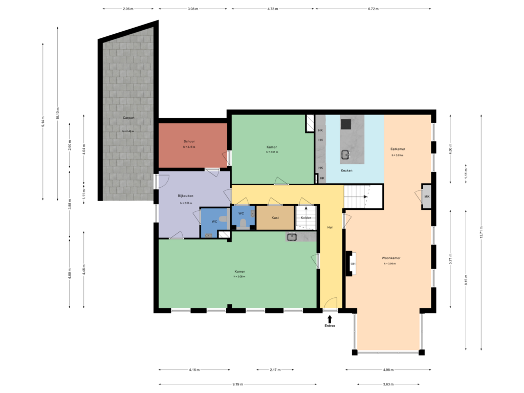 Bekijk plattegrond van Begane Grond van Kanaal Noord 120