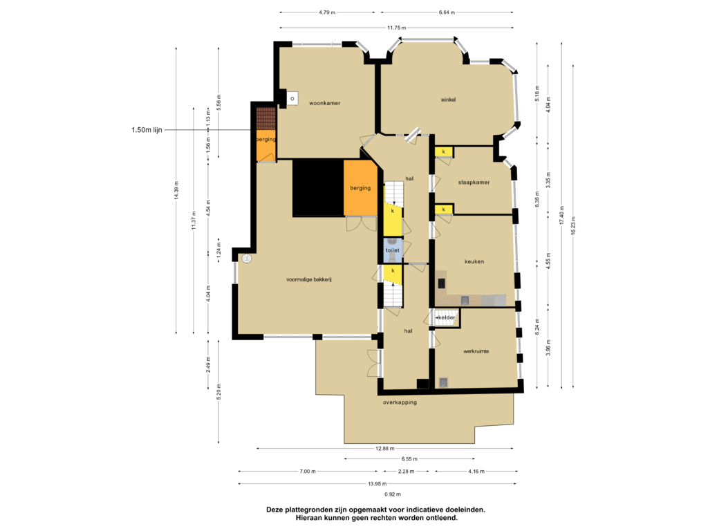 Bekijk plattegrond van Begane grond van Oosterhamrikkade 32