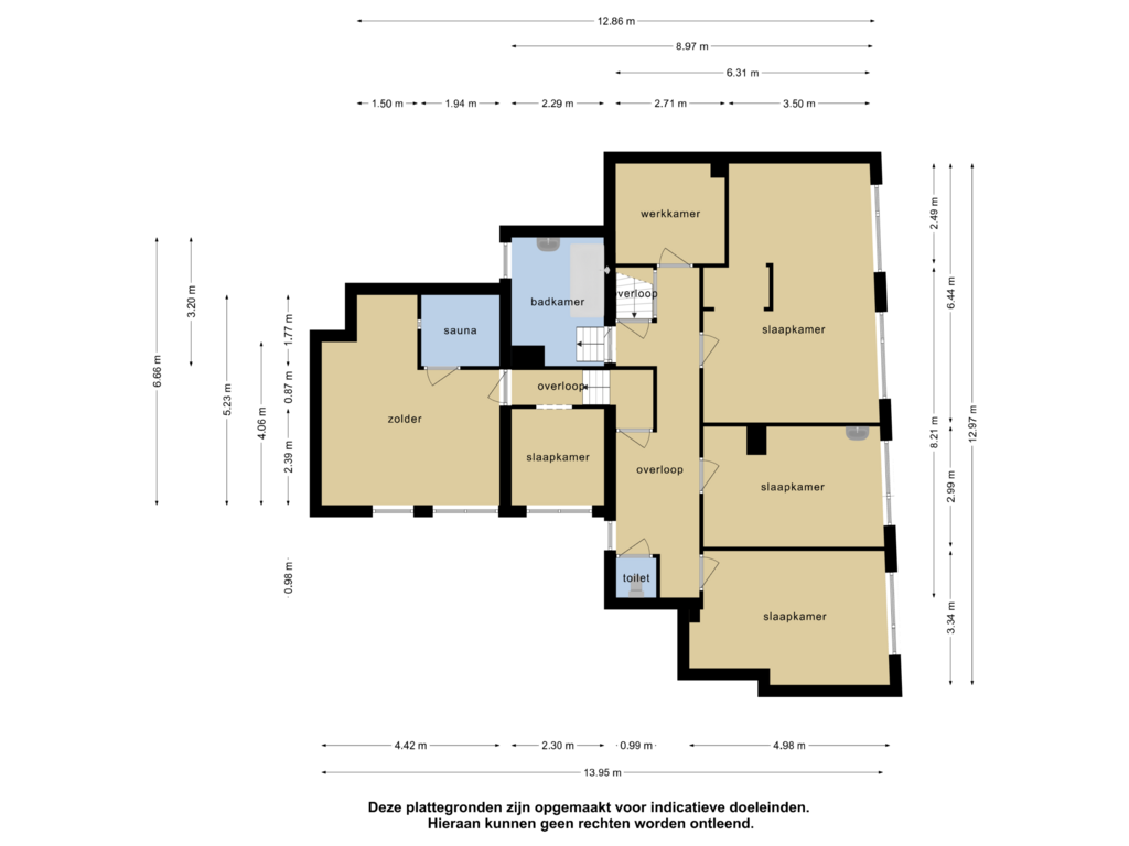 Bekijk plattegrond van 1e verdieping van Oosterhamrikkade 32