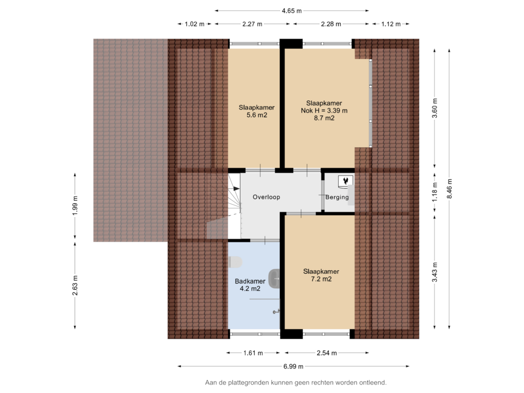 Bekijk plattegrond van 1e Verdieping van Seel 29