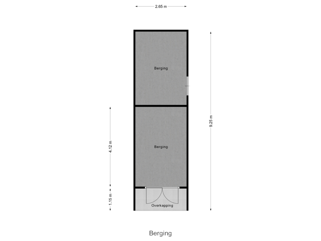 Bekijk plattegrond van Berging van Spoorzicht 10