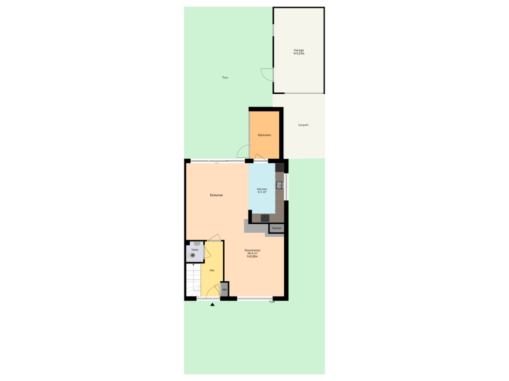 Bekijk plattegrond van Kadastrale kaart van Potgieterstraat 35