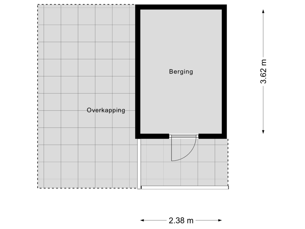 View floorplan of Berging of Foarwei 21-3