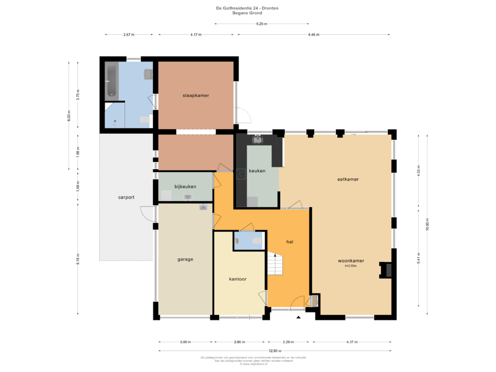 Bekijk plattegrond van Begane Grond van Golfresidentie 24