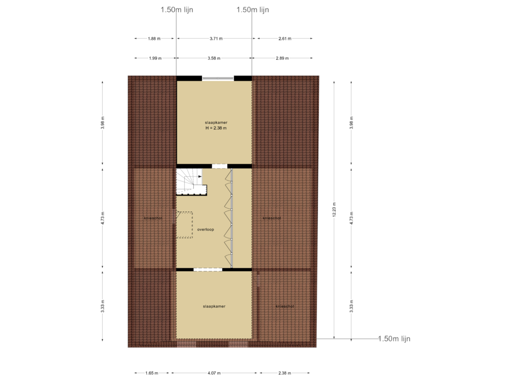 View floorplan of Eerste Verdieping of Drogteropslagen 8