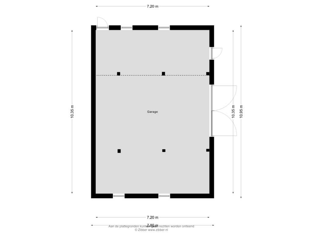 Bekijk plattegrond van Garage van Bentelosestraat 83