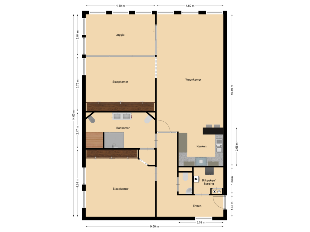 Bekijk plattegrond van First floor van Jannewekken 1-0011