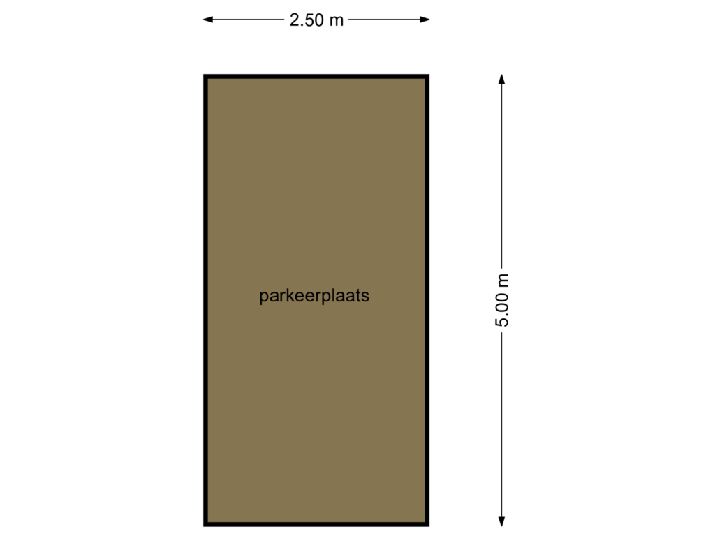 View floorplan of parkeerplaats of Catharinastraat 99-C3