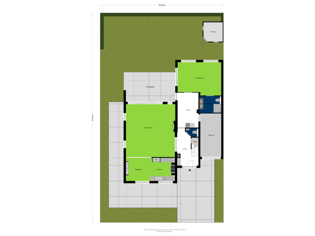 Bekijk plattegrond van Begane grond-tuin van Getijdelant 13