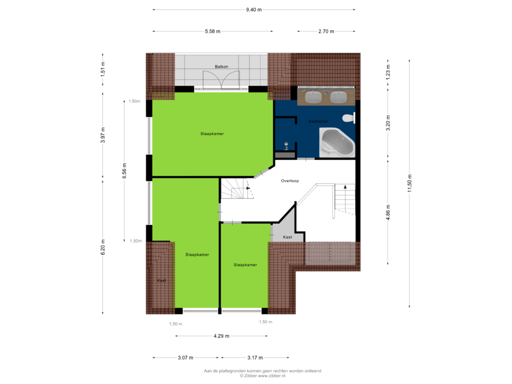 Bekijk plattegrond van Eerste verdieping van Getijdelant 13