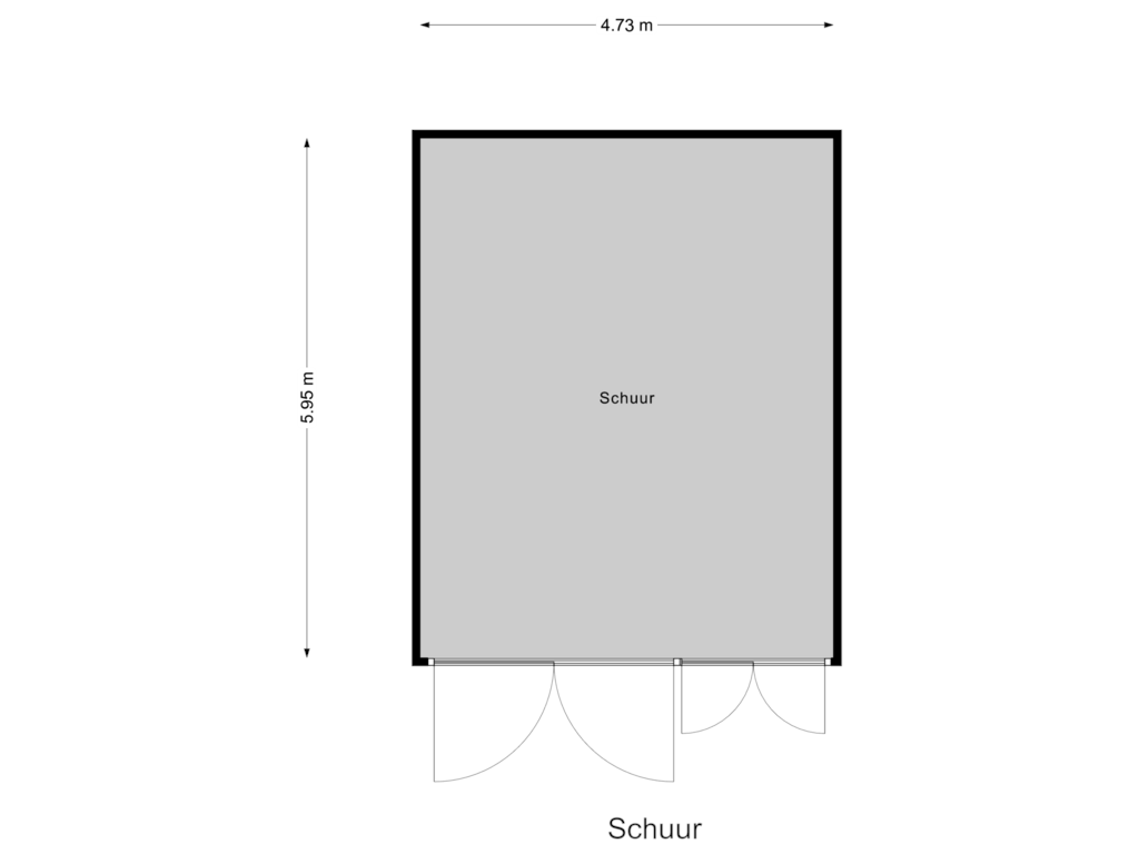 Bekijk plattegrond van Schuur van Vriezenveenseweg 25