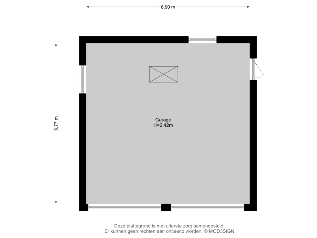 Bekijk plattegrond van Garage van Westelijke Randweg 1