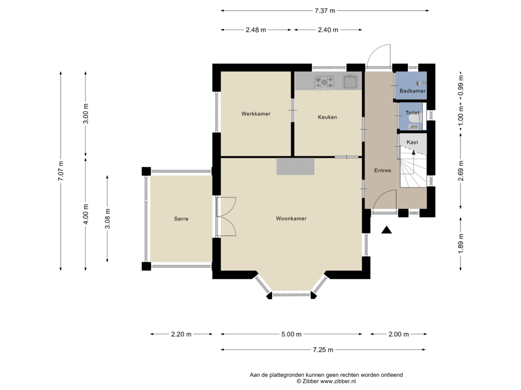 Bekijk plattegrond van Begane Grond van Dalenk 26