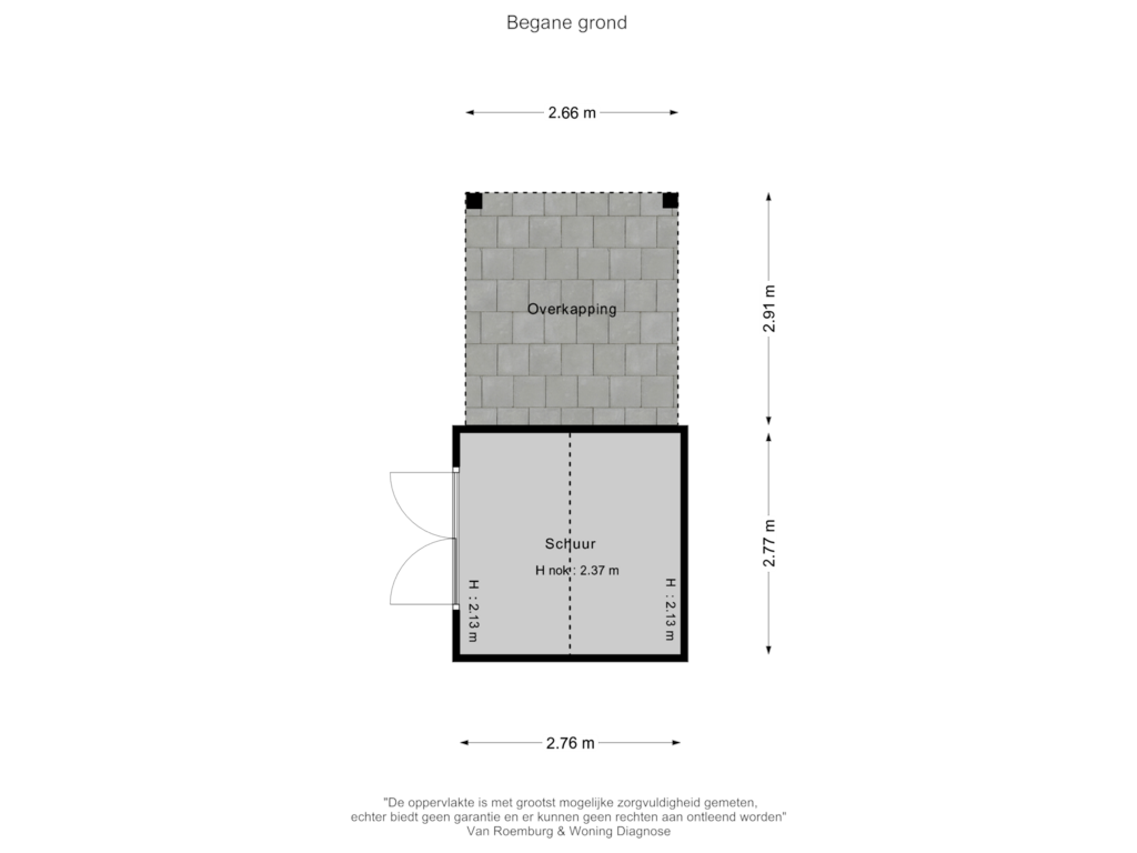 View floorplan of Schuur of Eilandseweg 32-C225