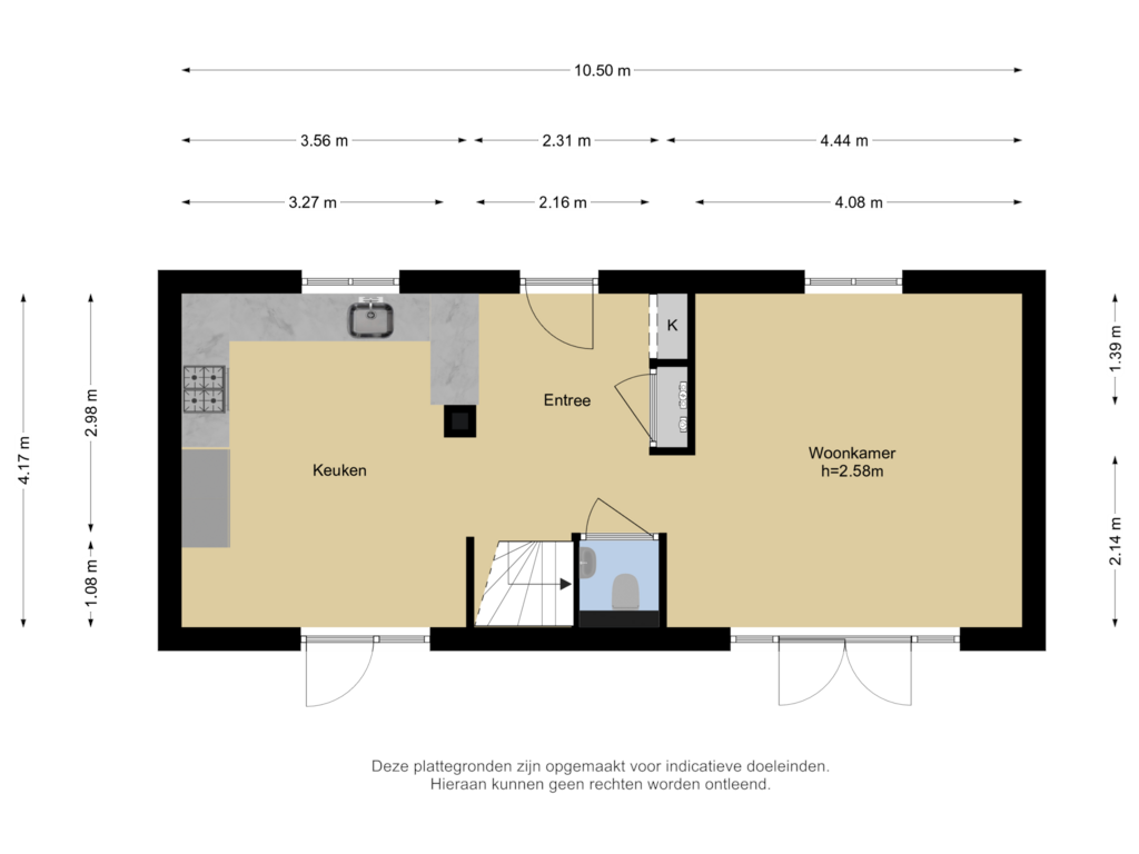 Bekijk plattegrond van Begane grond van Raaphorstlaan 45