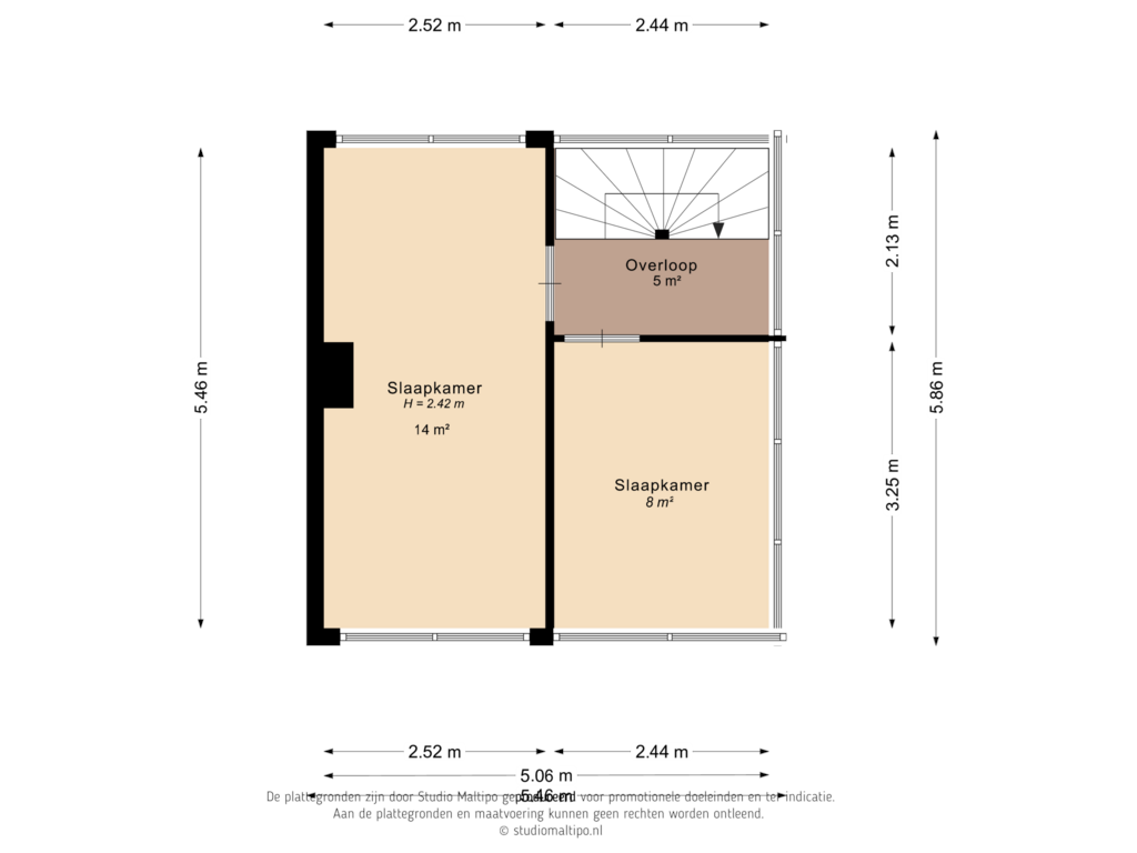 Bekijk plattegrond van Tweede verdieping van Giddinghof 2