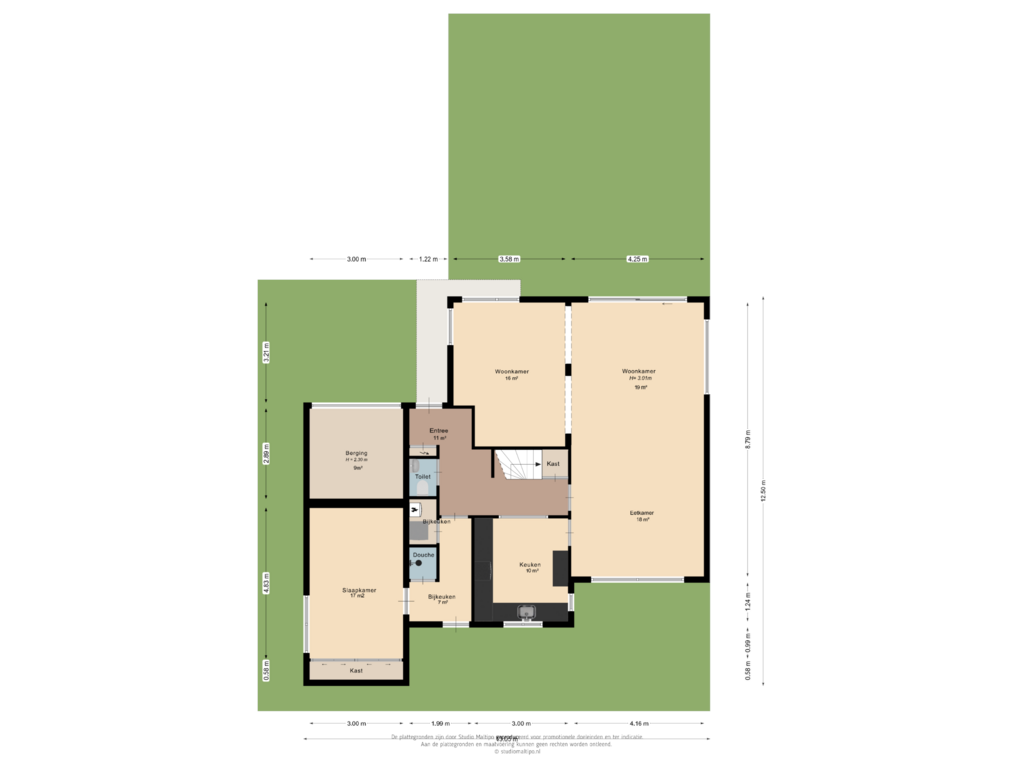 Bekijk plattegrond van Situatie van Giddinghof 2