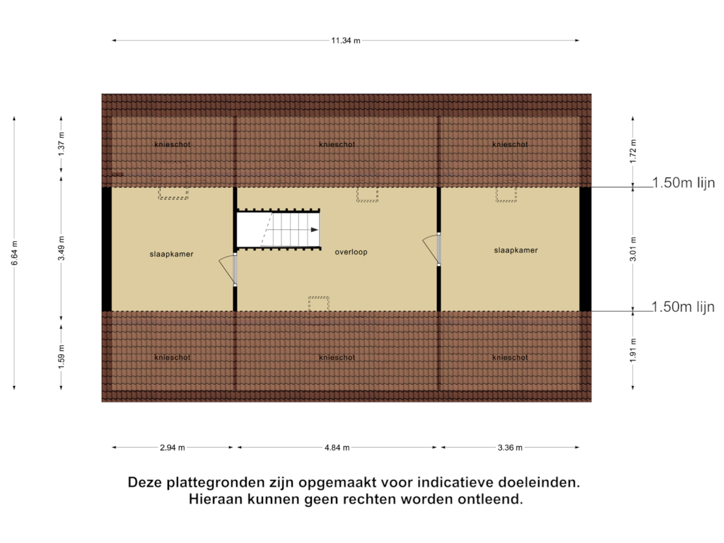 View floorplan of Tweede Verdieping of Huijgenlaan 10