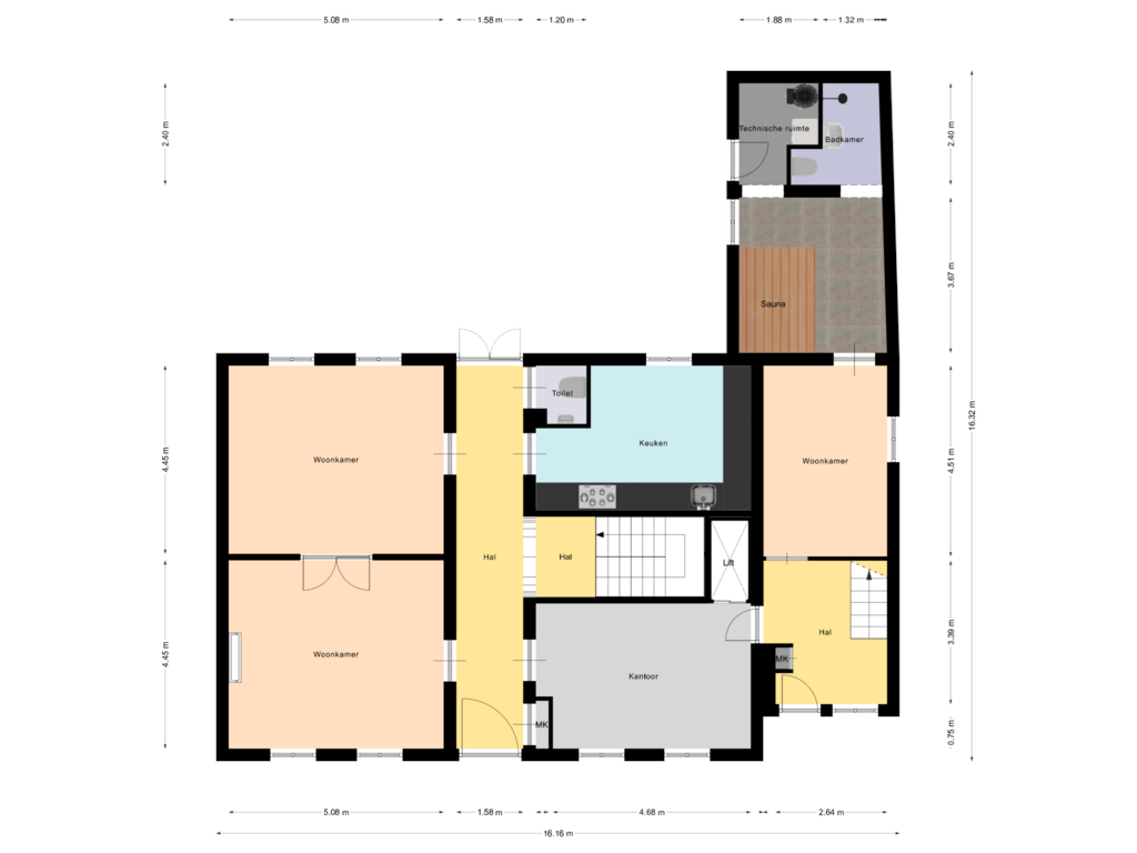 Bekijk plattegrond van Begane grond van Tongerseweg 241