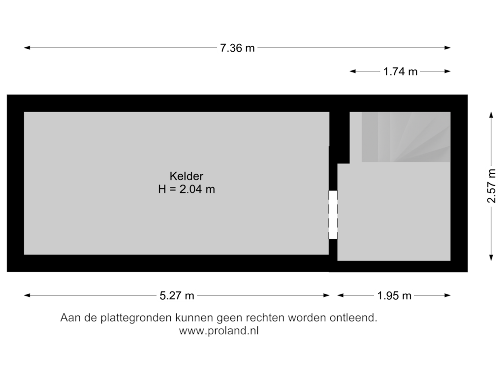 Bekijk plattegrond van Kelder van Zijtak WZ 137