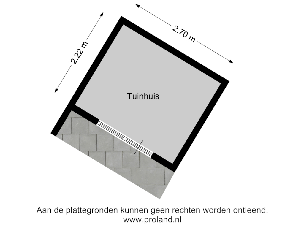 Bekijk plattegrond van Tuinhuis van Zijtak WZ 137