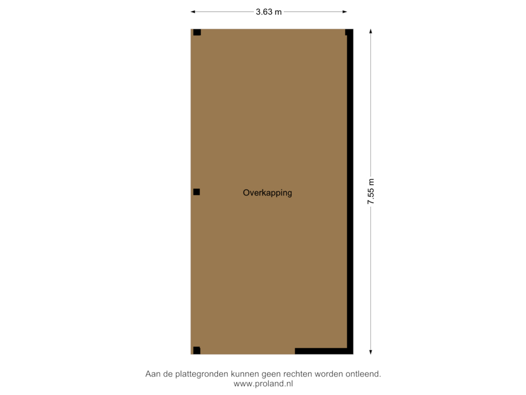 Bekijk plattegrond van Overkapping van Zijtak WZ 137