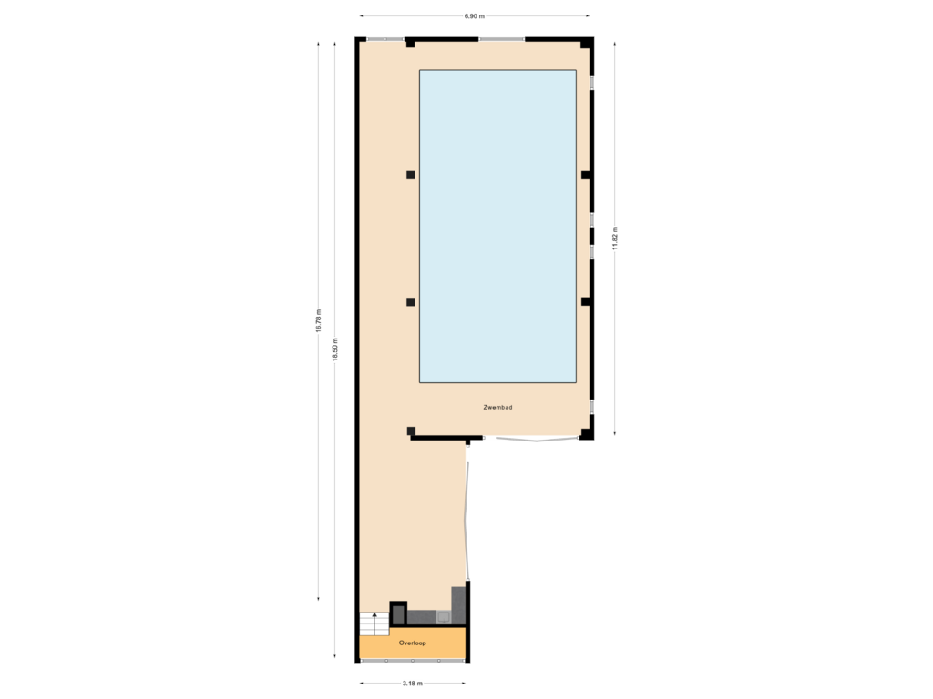 Bekijk plattegrond van Begane Grond Deel 2 van Kampweg 1