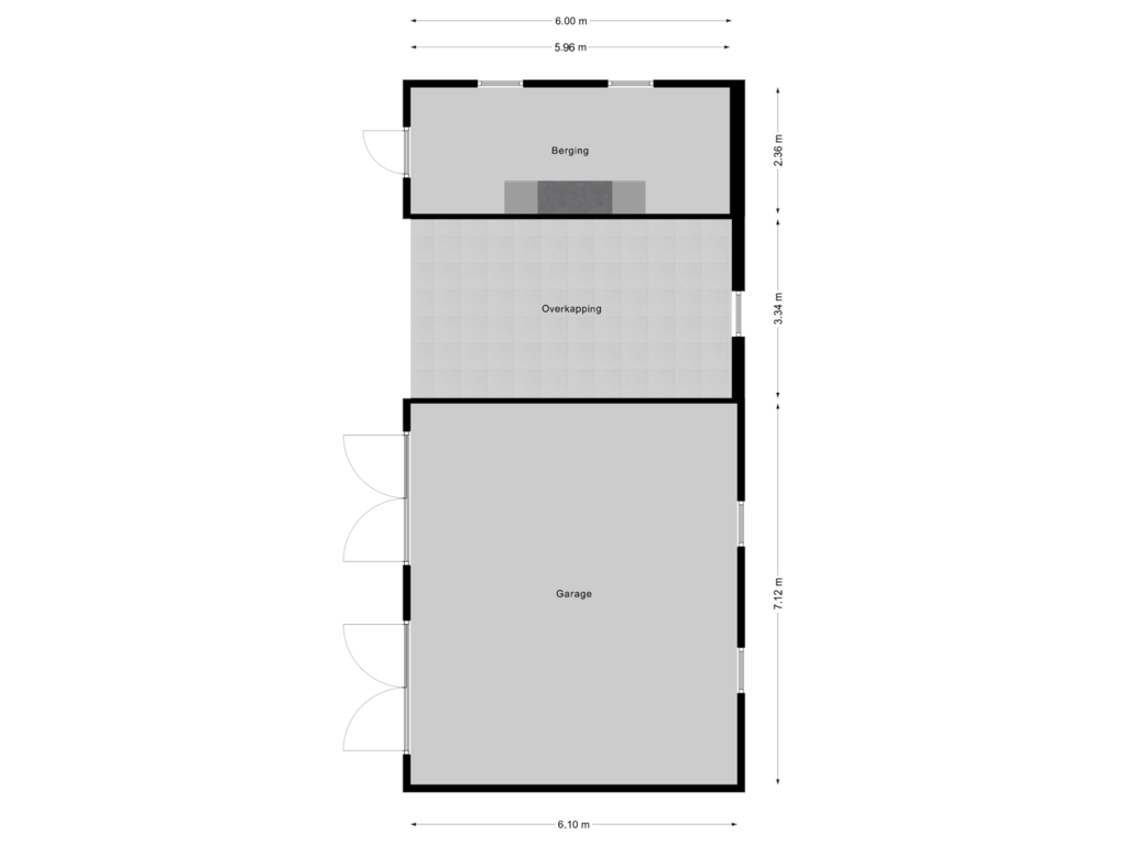 Bekijk plattegrond van Garage van Kampweg 1